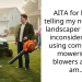 AITA for loudly telling my neighbors landscaper they are inconsiderate for using commercial mowers and blowers at 6:58 am…