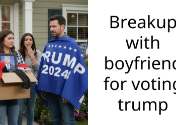 Breakup with boyfriend for voting trump