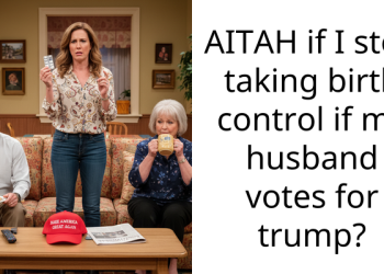 AITAH if I stop taking birth control if my husband votes for trump?