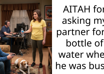 AITAH for asking my partner for a bottle of water when he was busy?