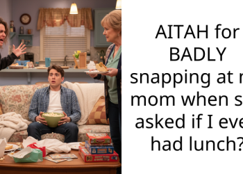 AITAH for BADLY snapping at my mom when she asked if I even had lunch?