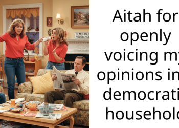 Aitah for openly voicing my opinions in a democratic household