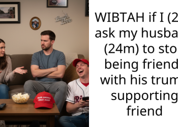 WIBTAH if I (24f) ask my husband (24m) to stop being friends with his trump supporting friend
