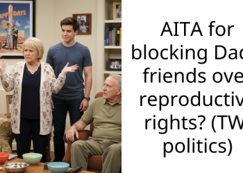 AITA for blocking Dad’s friends over reproductive rights? (TW: politics)