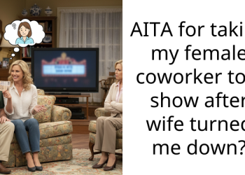 AITA for taking my female coworker to a show after wife turned me down?