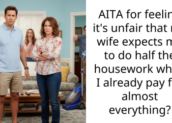 AITA for feeling it’s unfair that my wife expects me to do half the housework when I already pay for almost everything?