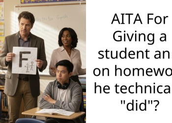 AITA For Giving a student an F on homework he technically “did”?