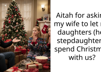 Aitah for asking my wife to let my daughters (her stepdaughters) spend Christmas with us?
