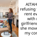 AITAH for refusing to split rent evenly with my girlfriend after she moved into my condo?
