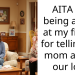 AITA for being angry at my fiance for telling his mom about our loss