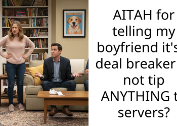 AITAH for telling my boyfriend it’s a deal breaker to not tip ANYTHING to servers?