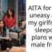 AITA for being uneasy about my girlfriend’s sleepover plans with a male friend?