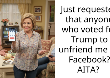 Just requested that anyone who voted for Trump to unfriend me on Facebook? AITA?