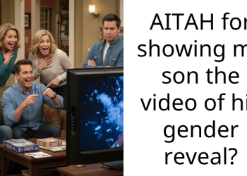 AITAH for showing my son the video of his gender reveal?