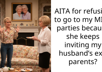 AITA for refusing to go to my MIL’s parties because she keeps inviting my husband’s ex’s parents?
