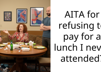 AITA for refusing to pay for a lunch I never attended?