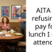 AITA for refusing to pay for a lunch I never attended?