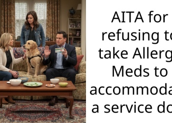 AITA for refusing to take Allergy Meds to accommodate a service dog.