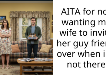 AITA for not wanting my wife to invite her guy friend over when i’m not there