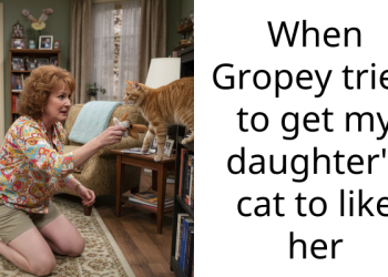 Woman Shares Funny Story Of Their “Satan In Disguise” Cat Who Put Her G**pey MIL In Her Rightful Place