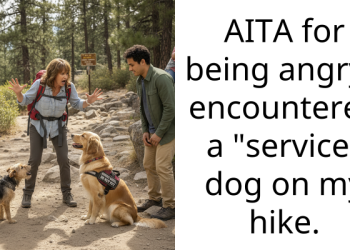 Hiker Woman Gets Blasted Online For Telling Someone Their Service Dog Is Fake After Encountering Them On A Trail That Was Supposed To Be Dog-Free