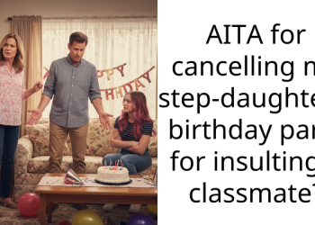 Man Comes Under Scrutiny For Cancelling Step Daughter’s Birthday Party Because She Insulted Cla*smate