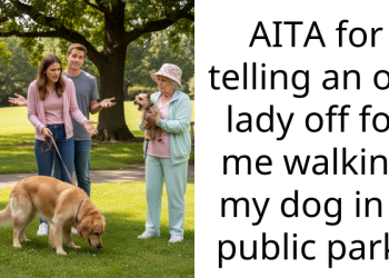 Redditor Tells An Old Lady To Back Off After Being Questioned For Walking Their Dog In A Public Park