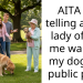 Redditor Tells An Old Lady To Back Off After Being Questioned For Walking Their Dog In A Public Park