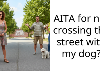 Rude Dog Owners Call Out Woman Walking Her Lab Mix  For “Breaking The Rule” About Crossing The Street
