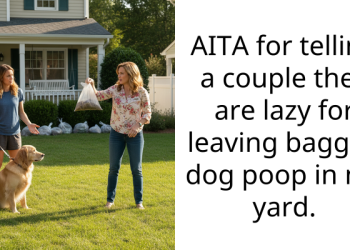Redditor Yells At People Who Constantly Leave Dog P**p Bags On His Lawn, Gets Called An A-Hole