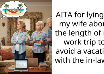 Husband Lies About Duration Of Work Trip To Dodge Vacation With In-Laws