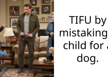 Awkward Moment For UK Pa*serby – Compliments ‘Cute Dog’ In Dark, Only To Discover It’s Child