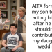 Man Upset Over Parents’ Contribution To His Sister’s Wedding As He’s Against The Union, Gets Told To Act His Age