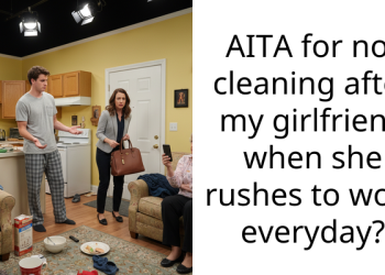 Redditor’s Decision To Stop Cleaning Up After Nurse Girlfriend Sparks A Fiery Debate On Household Responsibilities