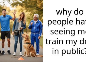 People Got Mad When OP Did Not Allow Them To Pet His Dog While Training Him In Public