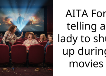 Man Shushes Noisy Lady In The Cinema, Lady Yells Back At Him And Gets Kicked Out