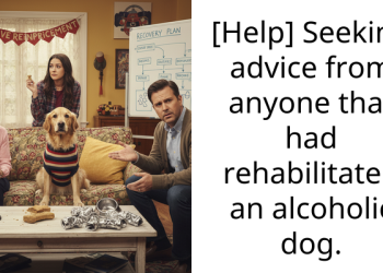 Reddit Rallies Behind A Charitable Man Who Rescued And Rehabilitated An Alcoholic Dog From His Previous Owners Who Conditioned Him To Drink For Their Amus**ent