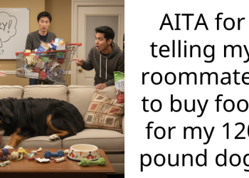 Lady Tells Roommates to Buy Food for Her 120-Pound Dog After They Overfed Him