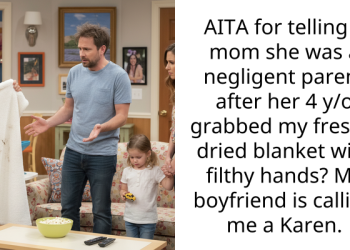 Redditor Asks If She’s Wrong For Calling Out Mom’s Lax Parenting After 4-Year-Old Gets Clean Blanket Dirty