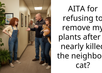 Redditors Stand With Woman Who Refuses To Remove Her Plants Of Sentimental Value Even Though They Nearly K**led Neighbor’s Cat