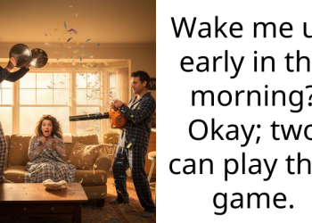 Exhausted Son Uses Hungry Cats For Revenge On Mom Who Vacuums Early On His Day Off