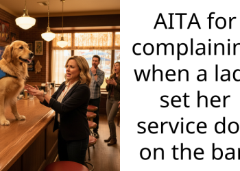 Furious Bar Hopper Tackles Dog Mom For Casually Placing Her Service Dog On Bar Counter