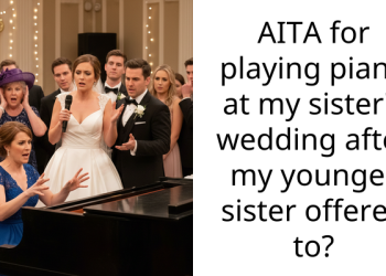 Family Angry At Pianist Who Didn’t Allow Her Younger Sister Play At Their Sister’s Wedding