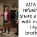 AITA for refusing to share a room with mom’s 14yo brother?