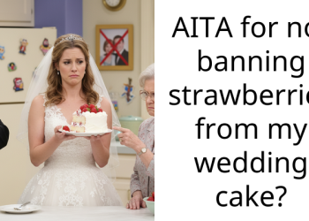 AITA for not banning strawberries from my wedding cake?
