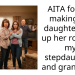 AITA for not making my daughter give up her room to my stepdaughter and grandchild