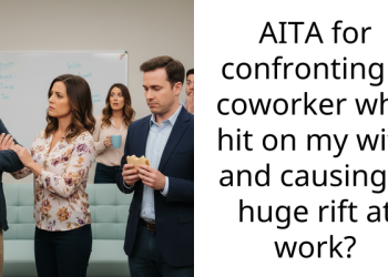 AITA for confronting a coworker who hit on my wife and causing a huge rift at work?