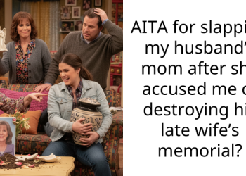 AITA for slapping my husband’s mom after she accused me of destroying his late wife’s memorial?