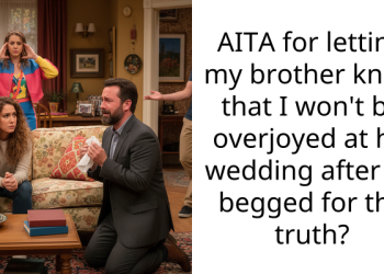 AITA for letting my brother know that I won’t be overjoyed at his wedding after he begged for the truth?