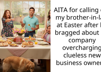 AITA for calling out my brother-in-law at Easter after he bragged about his company overcharging clueless new business owners?